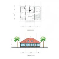 海辺の小住宅郡